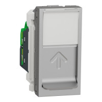 Роз. комп rj45, один. кат.5 utp, 1м алюм Schneider NU341030
