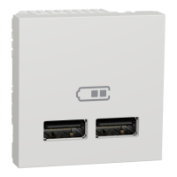Розетка usb подв. 2.1а 2 модуля біл Schneider NU341818