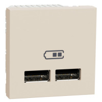 Розетка usb подв. 2.1а 2 модуля беж Schneider NU341844