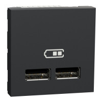 Розетка usb подв. 2.1а 2 модуля антр Schneider NU341854