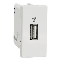Usb-коннектор 1 модуль біл Schneider NU342918