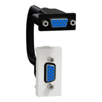 Розетка hd15 female (vga) 1 модуль біл Schneider NU343218