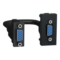 Розетка hd15 female (vga) 1 модуль антр Schneider NU343254