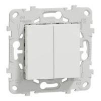 Перем. 2-кл. 2 x сх.6, 10а біл Schneider NU521318