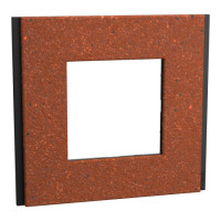 Рамка 1-пост deco material теракотовий Schneider NU600271