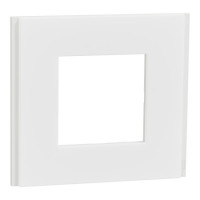Рамка 1-пост deco material матовий білий Schneider NU600279