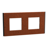 Рамка 2-пост deco material теракотовий Schneider NU600471