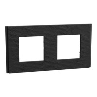 Рамка 2-пост deco material камінь Schneider NU600477