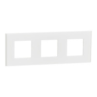Рамка 3-пост deco material матовий білий Schneider NU600679