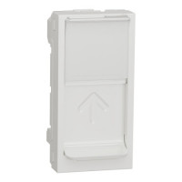 Rj45 накладка 1 модуль білий Schneider NU941018