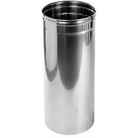 Труба димохідна 0,5 м нерж. ø140мм