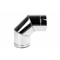 Колено дымоходное 90° нерж. ø130мм 1мм