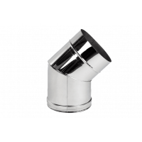 Колено дымоходное 45° нерж. ø220мм 1мм