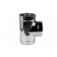 Трійник димохідний 90° нерж/нерж ø180/250мм 1мм