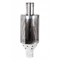 Труба під каміння димохідна 1м нерж. ø120мм  0.8мм