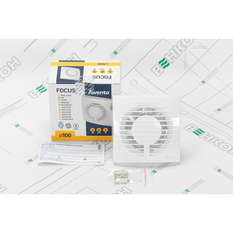 Витяжний вентилятор Awenta Focus WFA100T