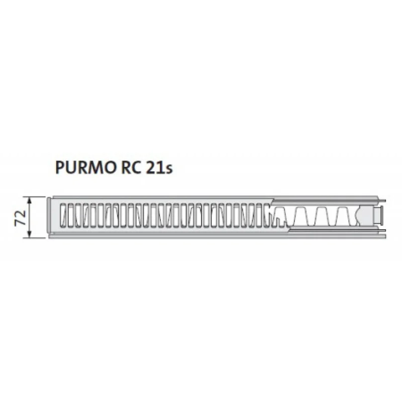 Сталевий радіатор Purmo Ramo Compact 21 тип 500х1600 мм