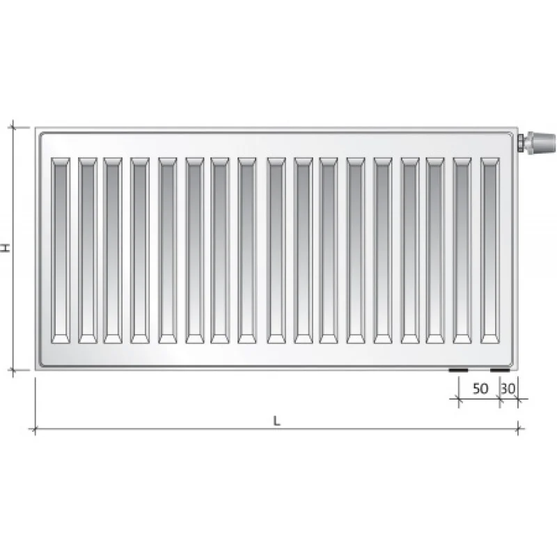 Стальной радиатор Purmo Ventil Compact 11 тип 450х600 мм