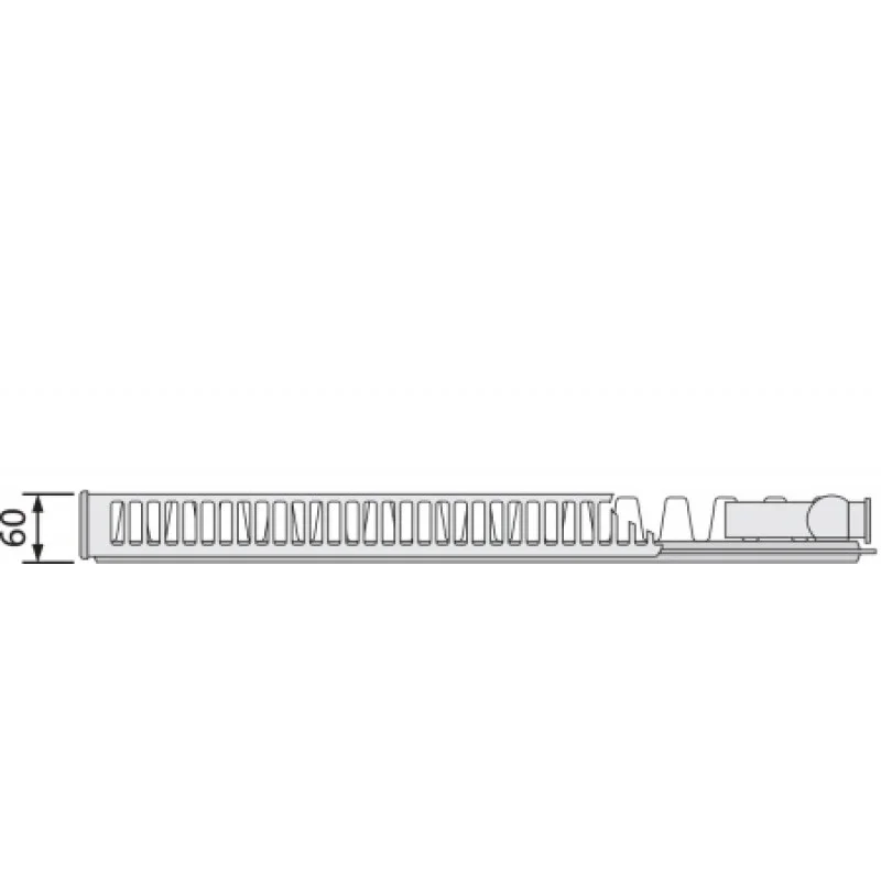 Стальной радиатор Purmo Ventil Compact 11 тип 450х600 мм