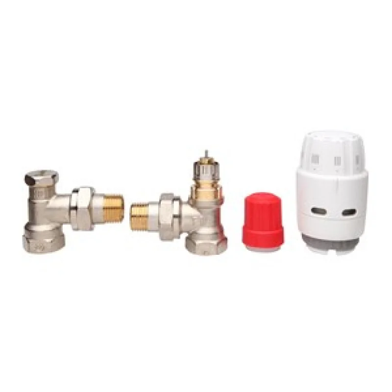 Комплект для радіатора DANFOSS RAS-C2+RA-N+RLV-S Ду15 кутовий 013G2219