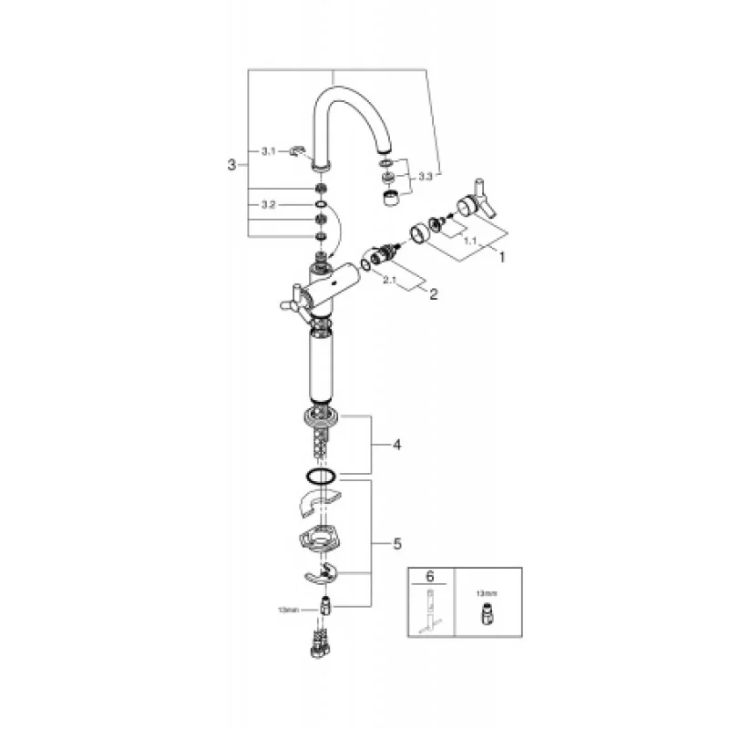 Смеситель для раковины Grohe Atrio XL 21044000