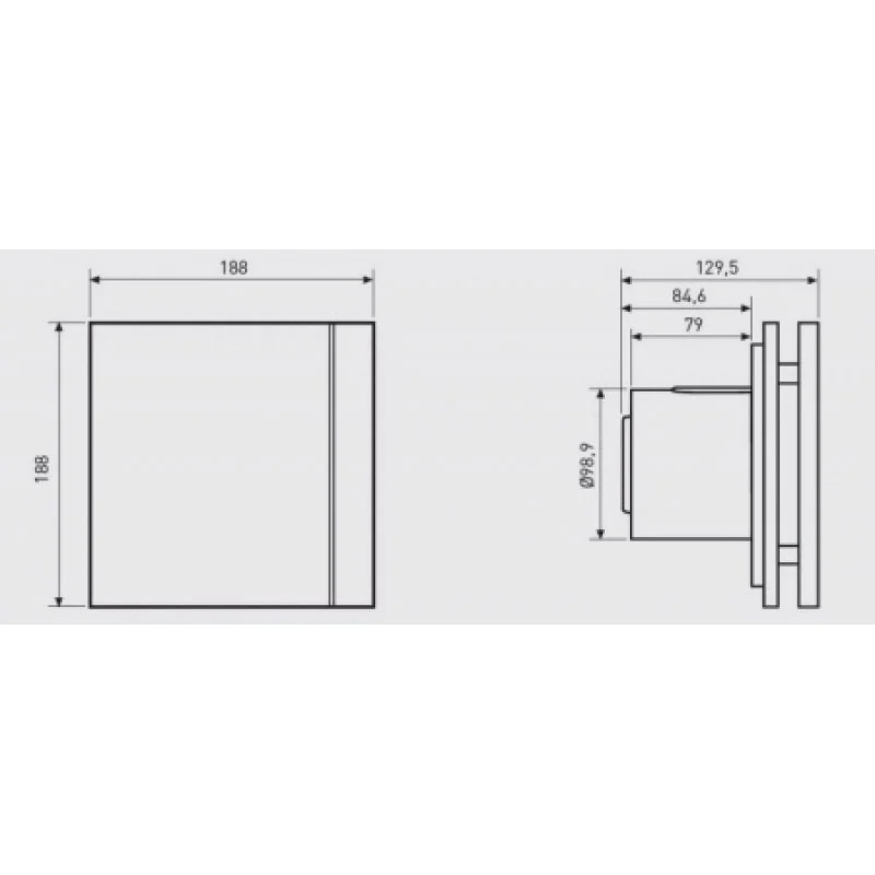 Вентилятор Soler&Palau SILENT-100 CZ SILVER DESIGN (230V 50) 5210602600