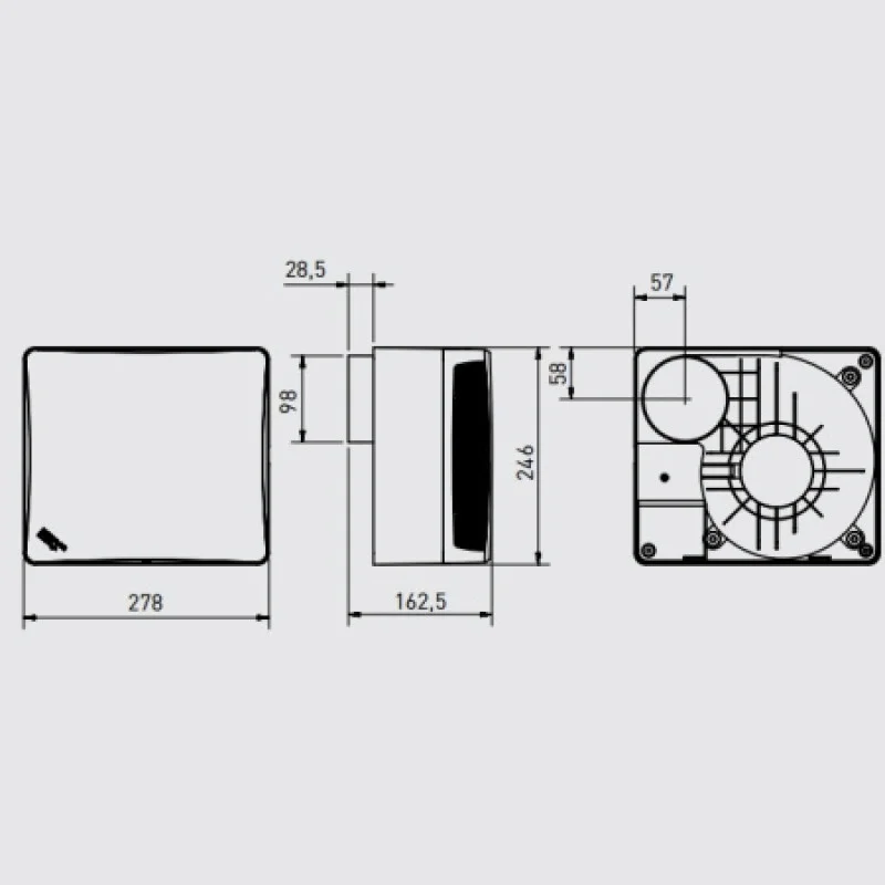 Вентилятор Soler&Palau EBB-250 S 230V 50 5211373500