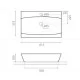 Раковина Bathco SARDINERO 615x375x100 мм 0041