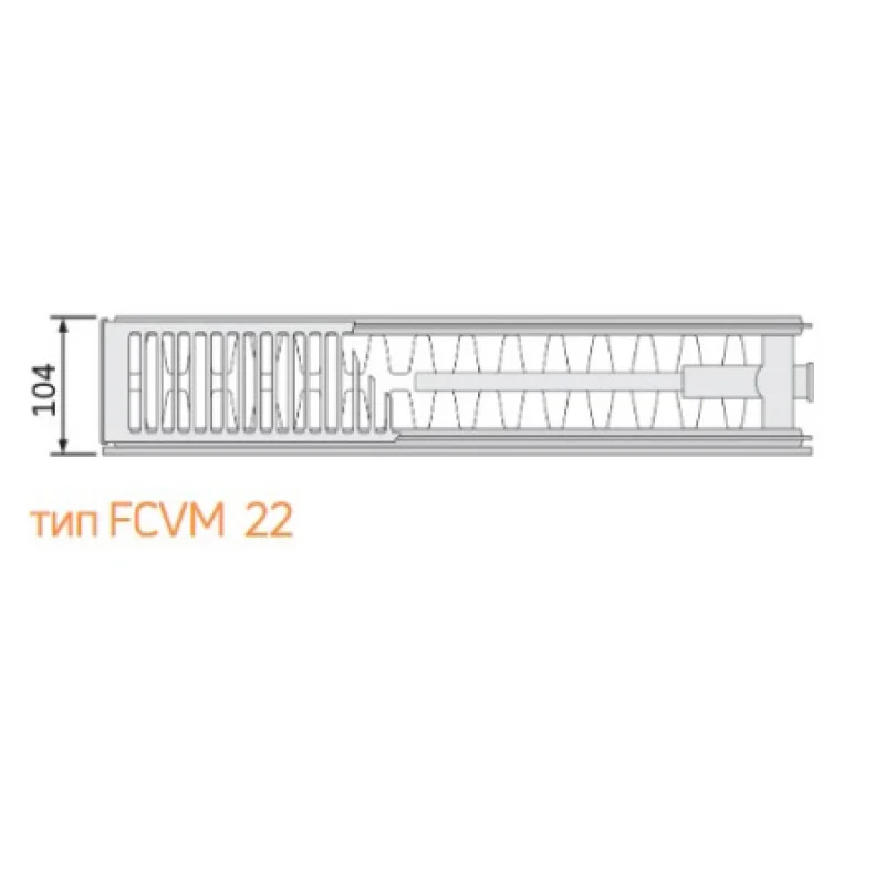 Стальной радиатор Purmo Plan Ventil Compact 22 тип 500х1000 L мм