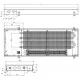 Внутрішньопідлоговий конвектор CARRERA CV2 (Inox) 380/1750/90