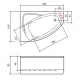 Ванна акриловая Balteco RHEA 150х100х63 15010063RHEARB