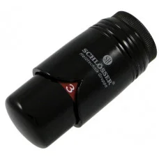 Термостатическая головка Schlosser BRILLANT SH (М30х15) черная (RAL 9005) 600200014