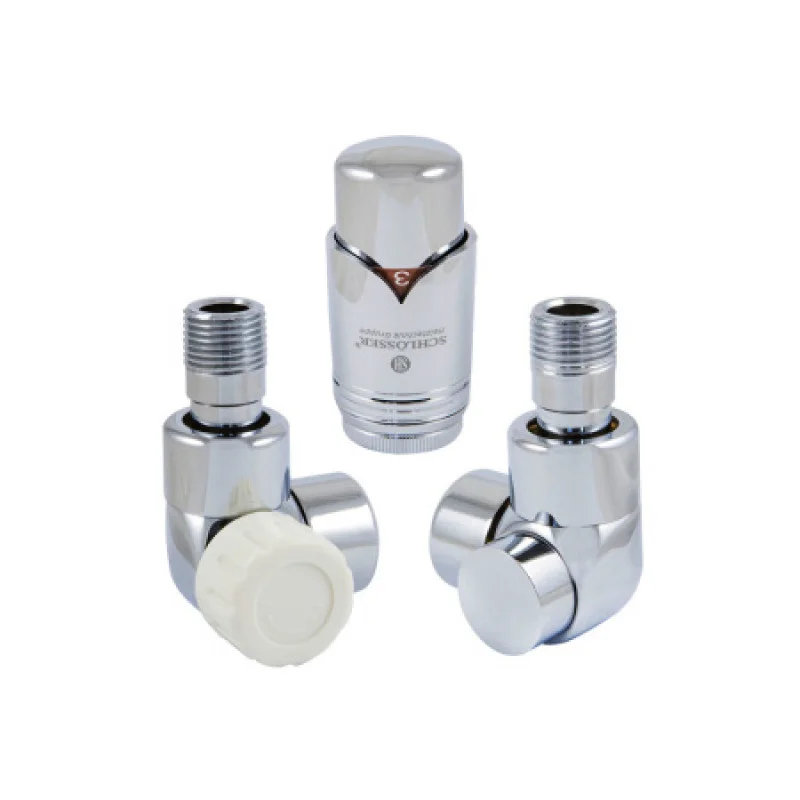 Комплект термостатический Schlosser LUX осевой левый GZ 1/2 х 15 mm Cu хром 603700006