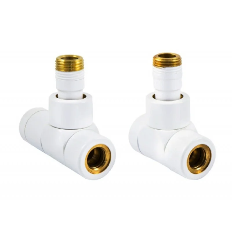 Комплект з ручним регулюванням Schlosser LUX кутовий GZ 1/2 х 15 mm Cu білий 606300001