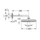 Верхний душ Grohe Tempesta Cube 250x250 мм 26687000