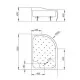 Душевой поддон RADAWAY Korfu E 1000х800х485 4E81400-03L