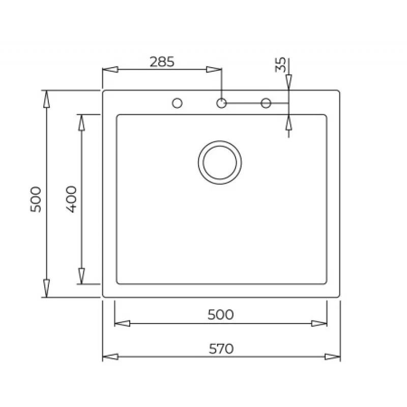 Кухонна мийка Teka Forsquare 500х400 115230007