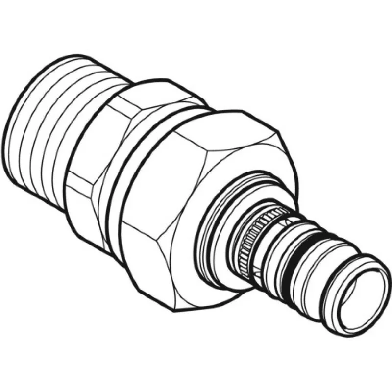 Колено настенное проходное Geberit Mepla 20-1/2-16 L=6.7см 602.275.00.5