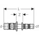 Переходник Geberit Mepla с наружной резьбой NPW PVDF 40-1 1/4 625.538.00.5
