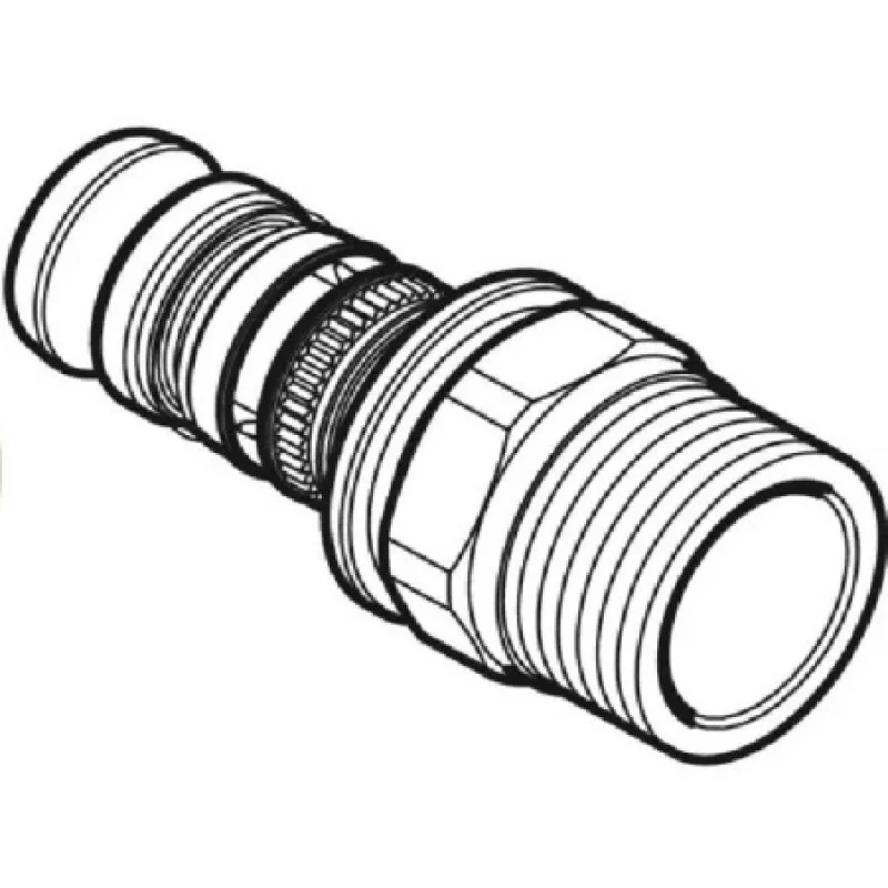Переходник Geberit Mepla с наружной резьбой NPW PVDF 40-1 1/4 625.538.00.5