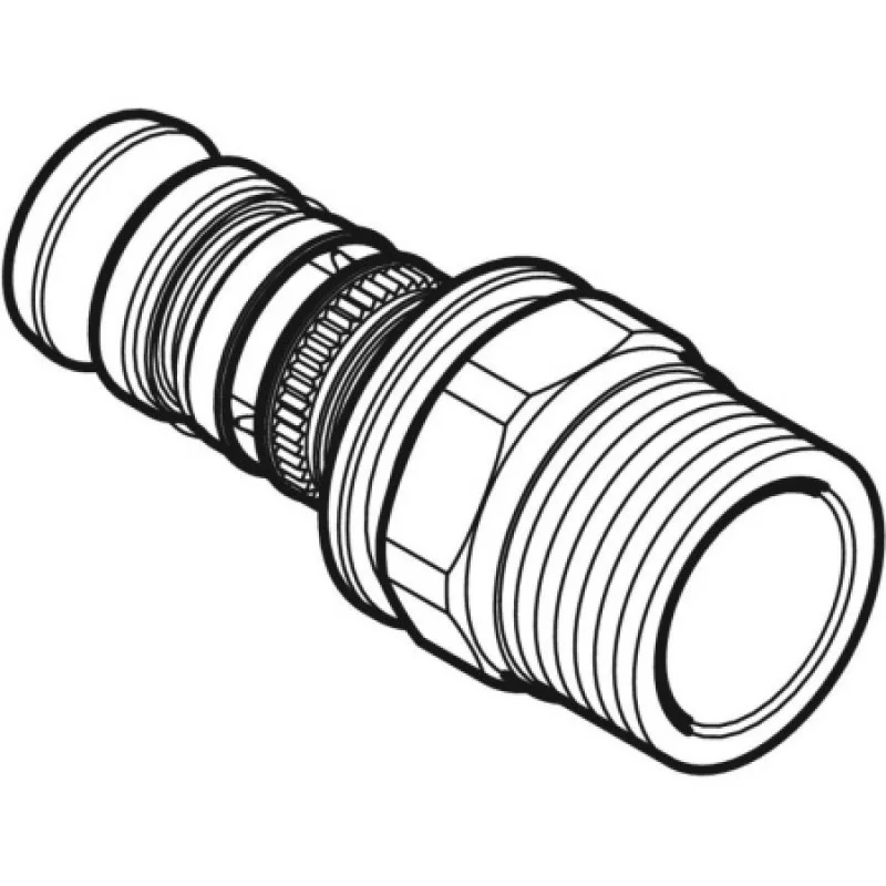 Переходник Geberit Mepla разборной с наружной резьбой 20-3/4-3/4 602.591.00.5