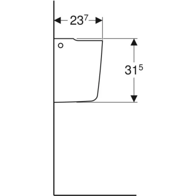 Полупьедестал Geberit Smyle Square 500575011
