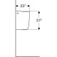 Полупьедестал Geberit Smyle Square 500575011