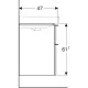 Тумба под умывальник Geberit Smyle Square 900х480 500.354.JL.1