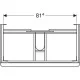 Тумба под умывальник Geberit Smyle Square 900х480 500.354.JL.1