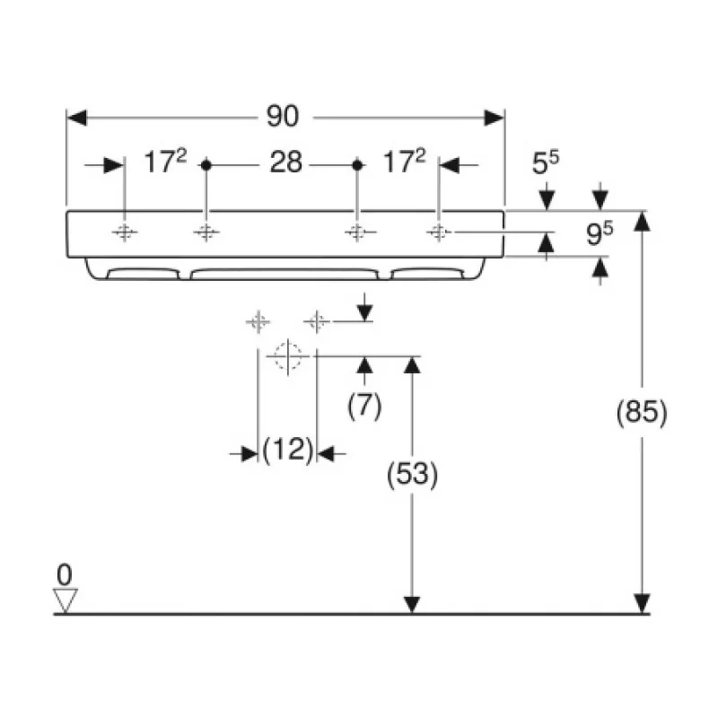 Раковина Geberit One 900x480 мм 505.037.00.1