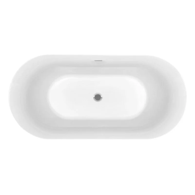 Ванна акриловая Hatria Vasche BT 01 170x78x60 см белый/Antracite 08Y7AX25