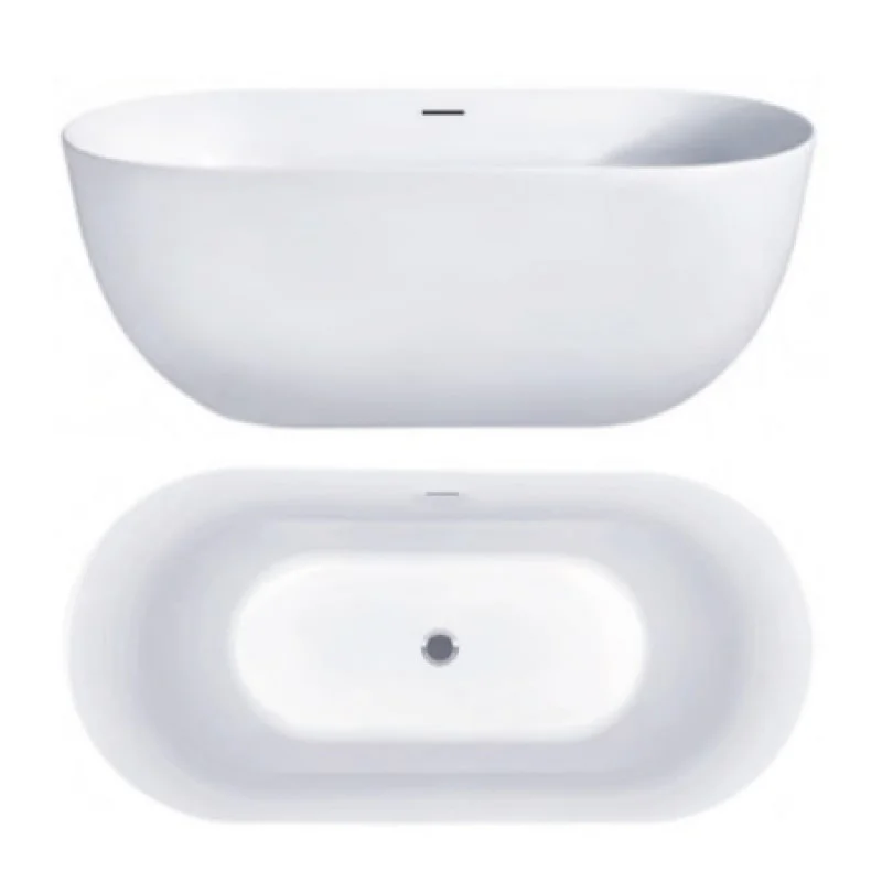 Ванна акрилова Hatria Vasche BT 01 170x78x60 см білий/Cenere 45Y7AX25