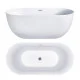 Ванна акрилова Hatria Vasche BT 01 170x78x60 см білий/Cenere 45Y7AX25