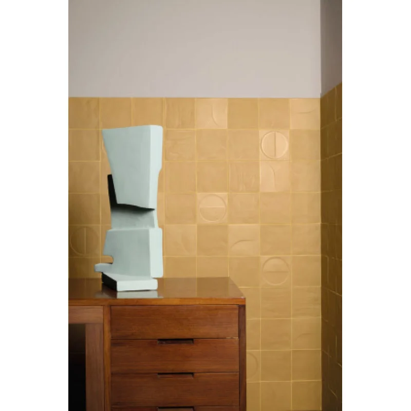 Плитка Iris Ceramica Bottega d`arte Senape 150x150х10мм структурная/матовая, для стены 511006